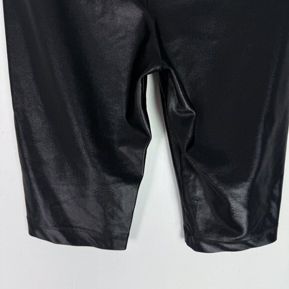 Koral Densonic High Rise Infinity Short Biker Black High Shine Size Small S EUC - Picture 9 of 9